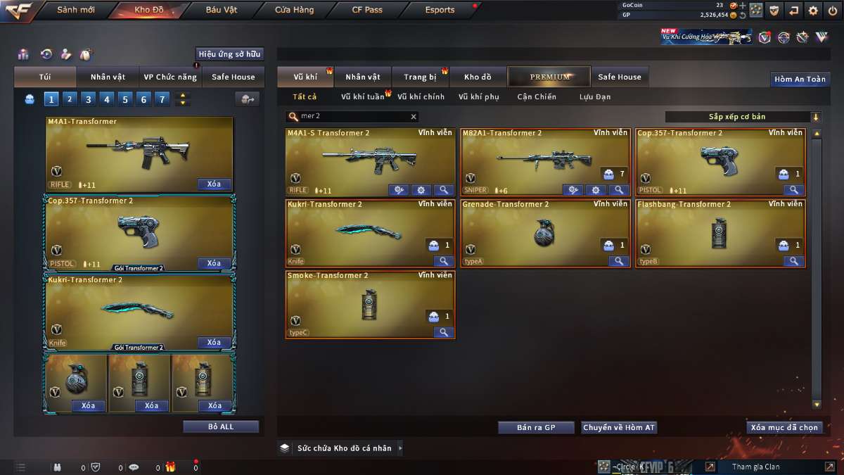 shop acc cf uy tin gia re